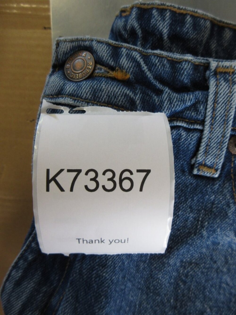 VINTAGE Banana Republic Jeans 14 Safari Travel Denim Pants 90s USA - Picture 10 of 10